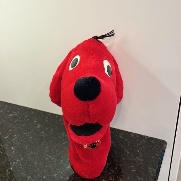 Dakin Clifford The Big Red Dog Hand Puppet from 1990 12" - Picture 2 of 7
